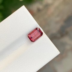 1.45 Carat Adorable Rubellite Tourmaline Emerald Shape Gem For Women’s Ring