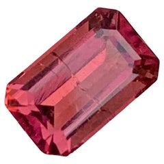 1.45 Carat Adorable Rubellite Tourmaline Emerald Shape Gem For Women’s Ring