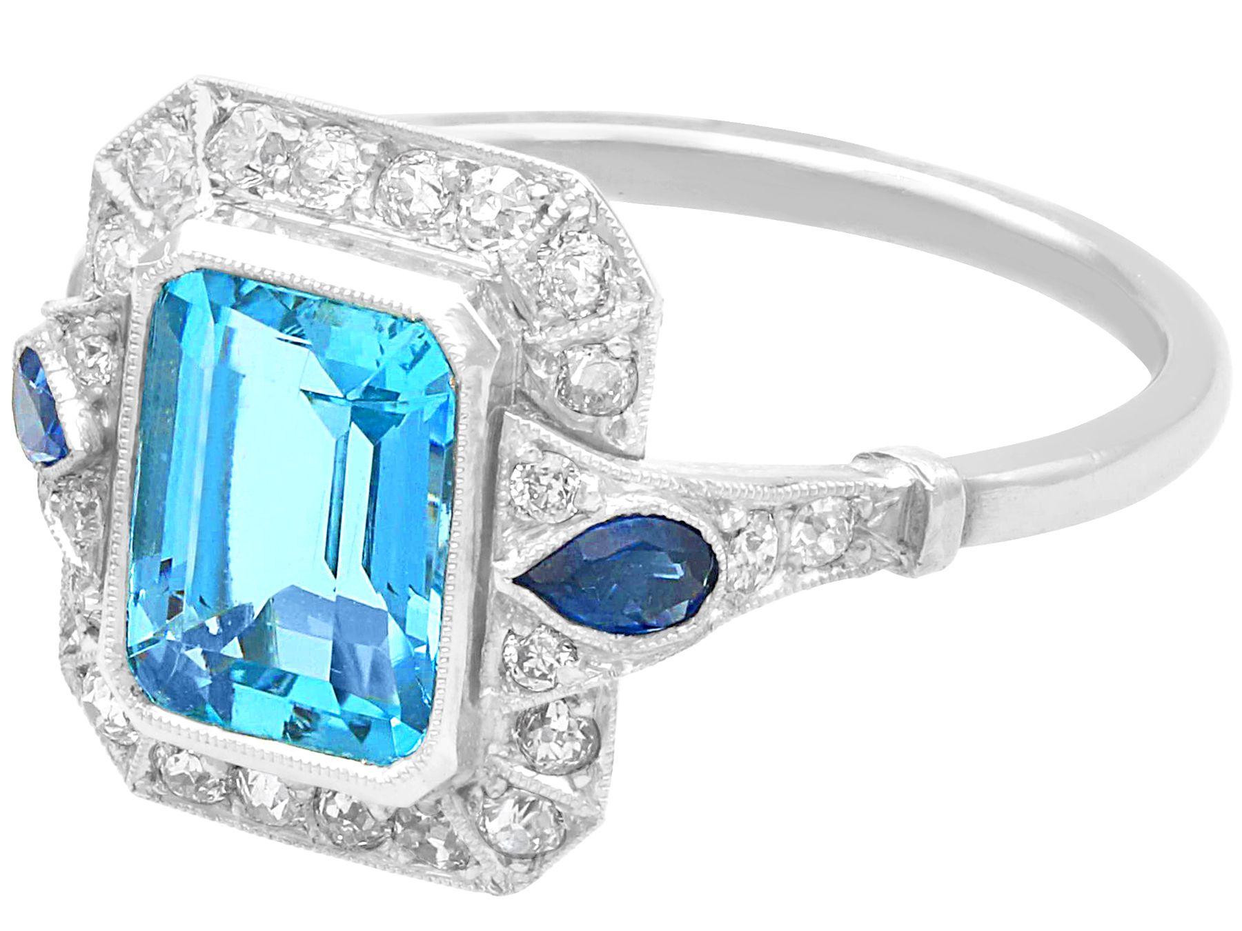 sapphire and diamond dress ring