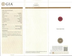 GIA Certified Burmese Ruby and Diamond White Gold Engagement Ring, 1.45 Carats