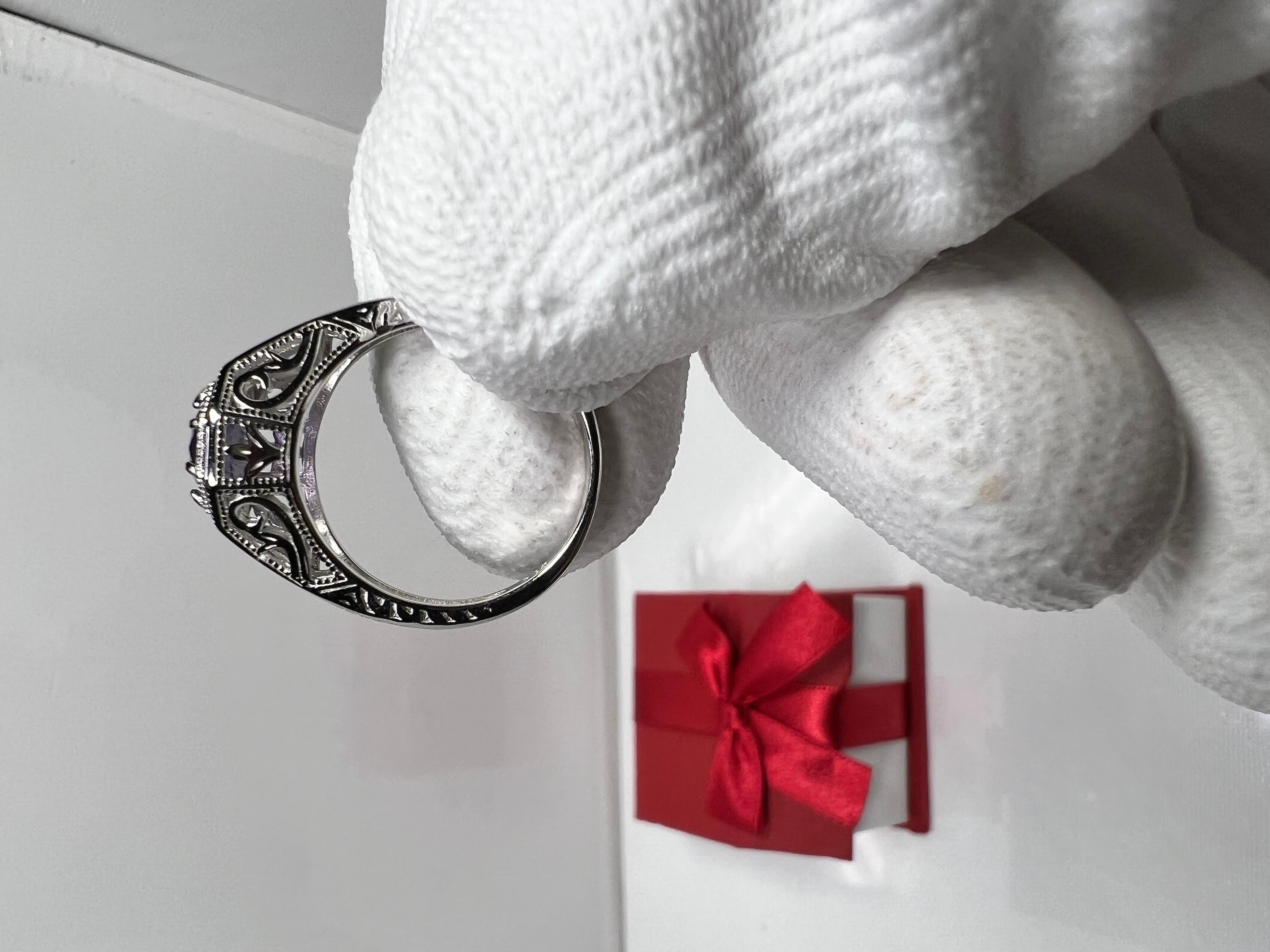 1,45 Karat Mehrfarbiger, lila, violetter Kaschmir-Saphir, unerhitzt und unbehandelt im Angebot 3