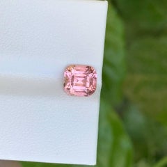 1.45 Carat Natural Loose Baby Pink Tourmaline Cushion Cut Afghan Gemstone