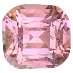1.45 Carat Natural Loose Baby Pink Tourmaline Cushion Cut Afghan Gemstone