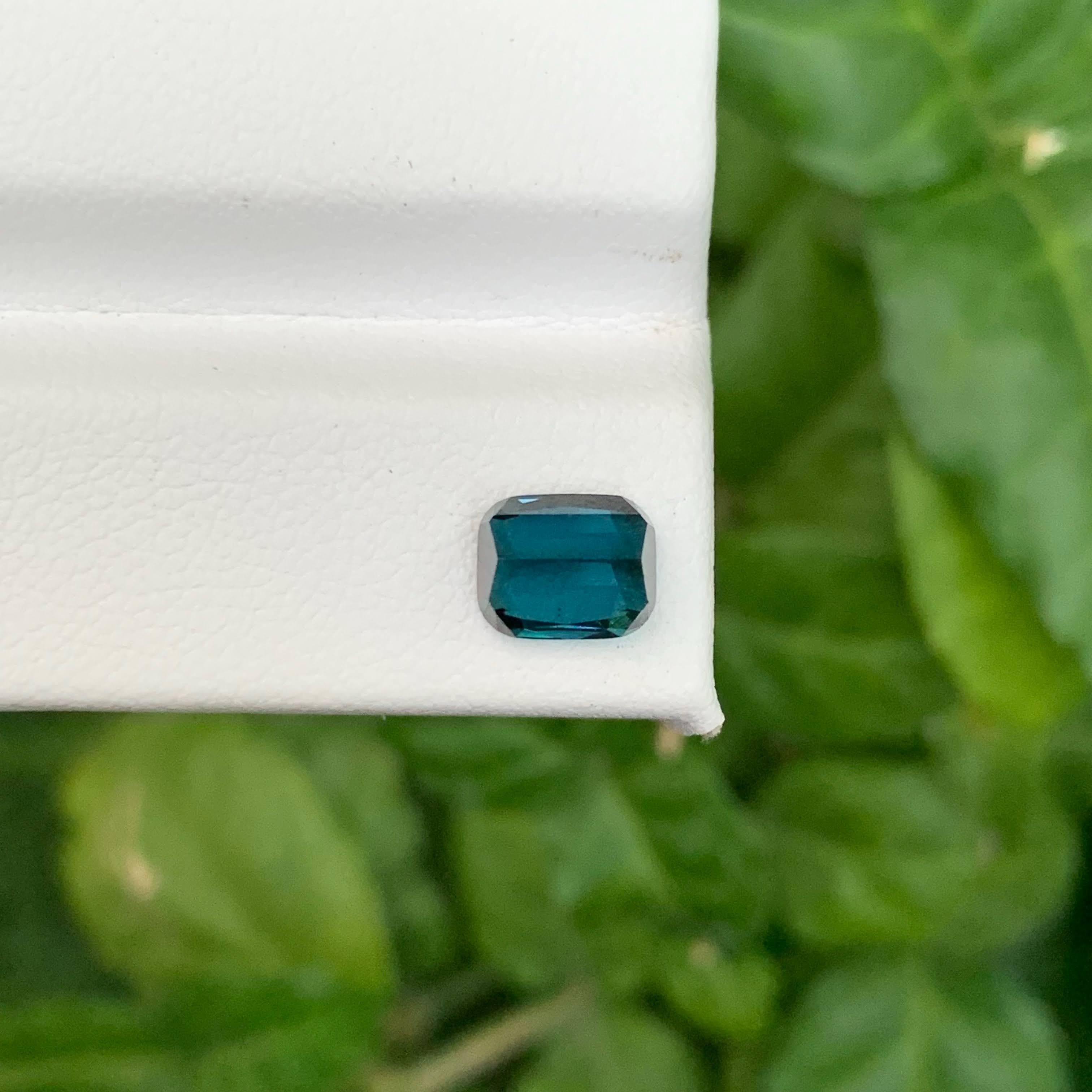 1.45 Karat Natürlicher Loser Blauer Turmalin Stein Cushion Cut Afghanischer Edelstein im Angebot 2