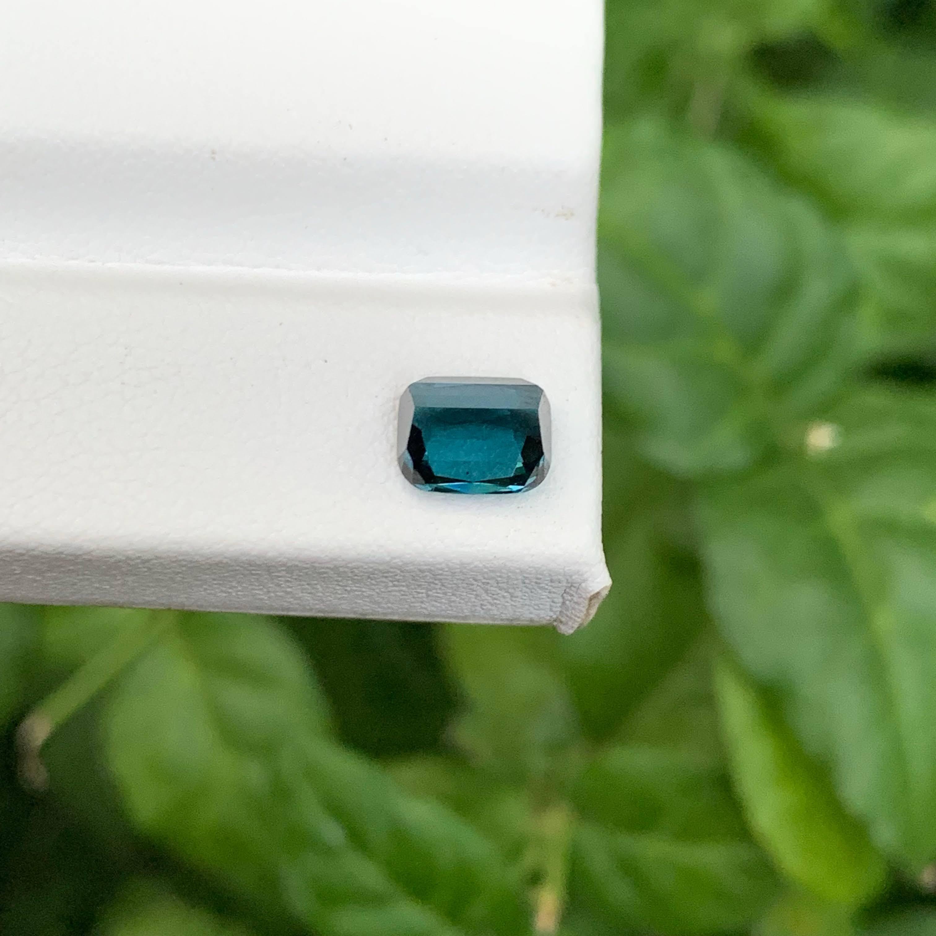 1.45 Karat Natürlicher Loser Blauer Turmalin Stein Cushion Cut Afghanischer Edelstein im Angebot 3