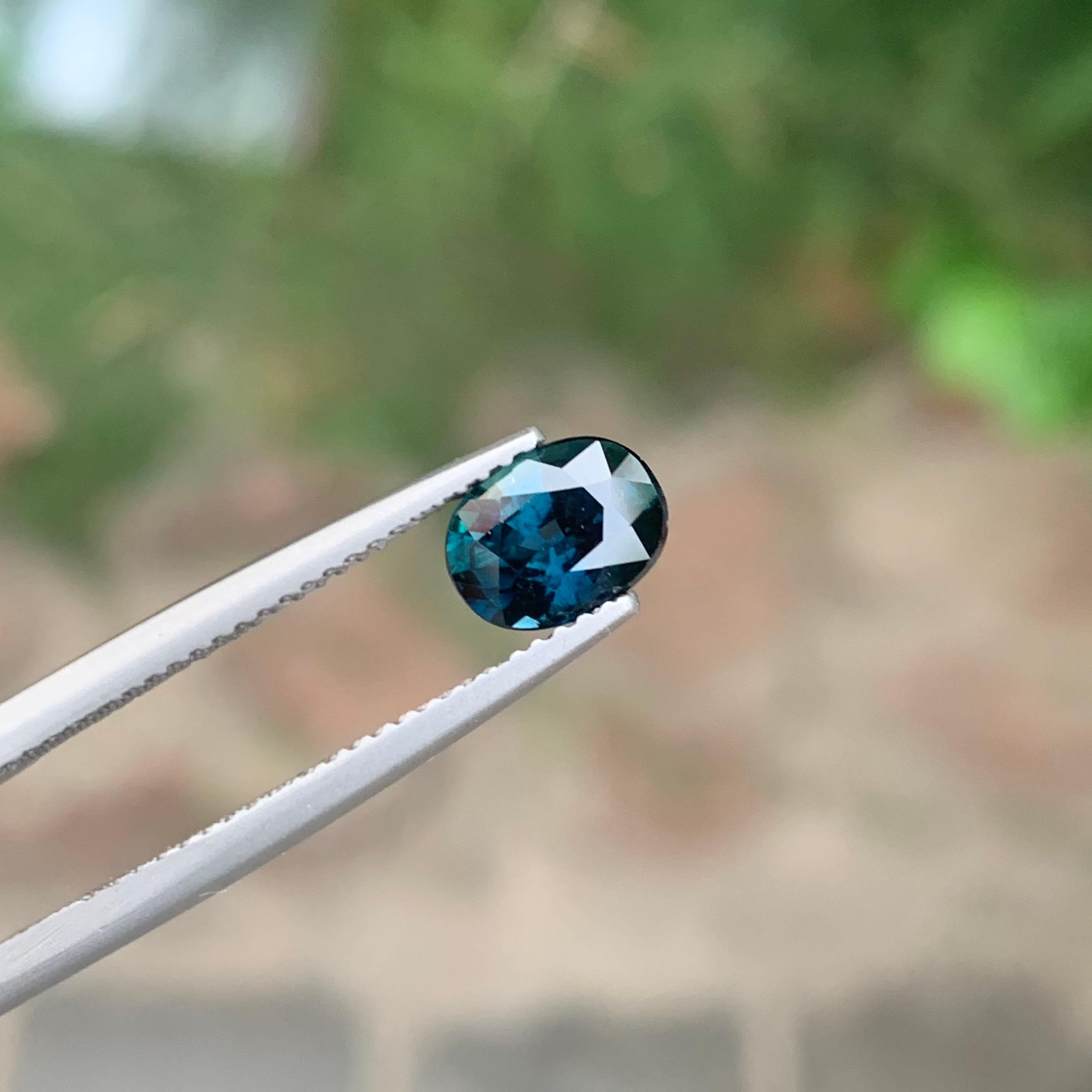 1,45 Quilates Espinela Azul Profunda Natural Suelta De Tanzania Corte cojín en venta