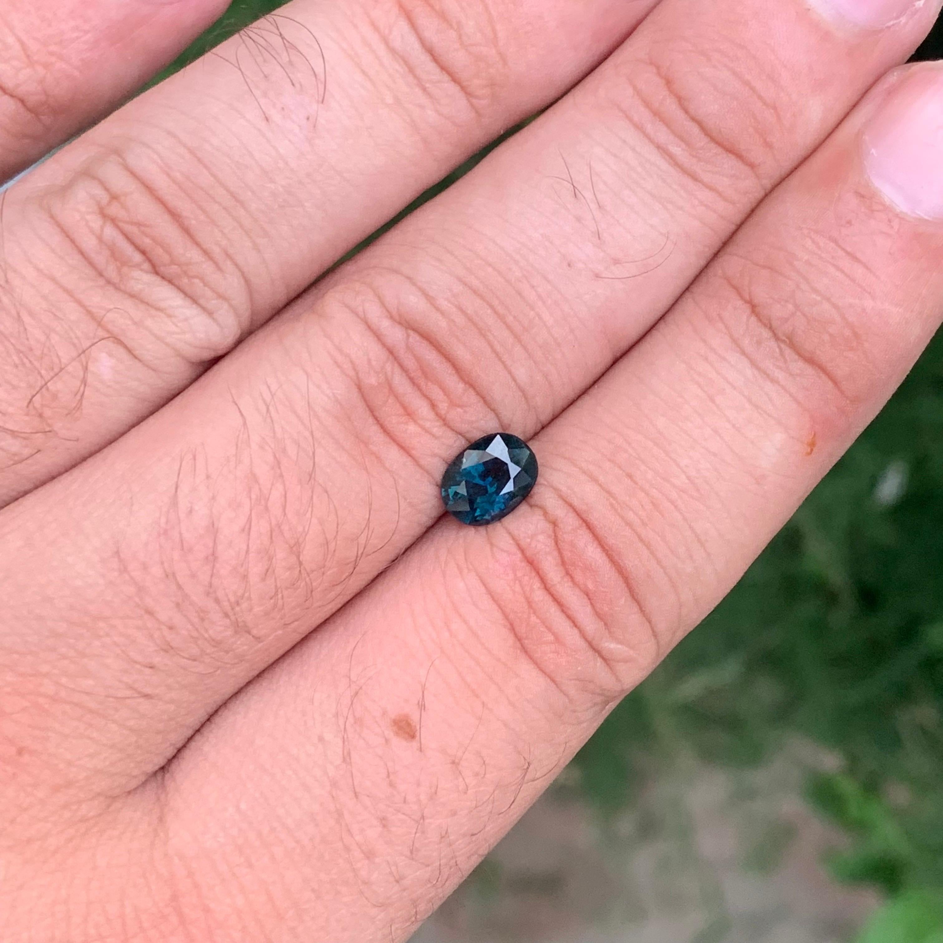 1,45 Quilates Espinela Azul Profunda Natural Suelta De Tanzania en venta 3
