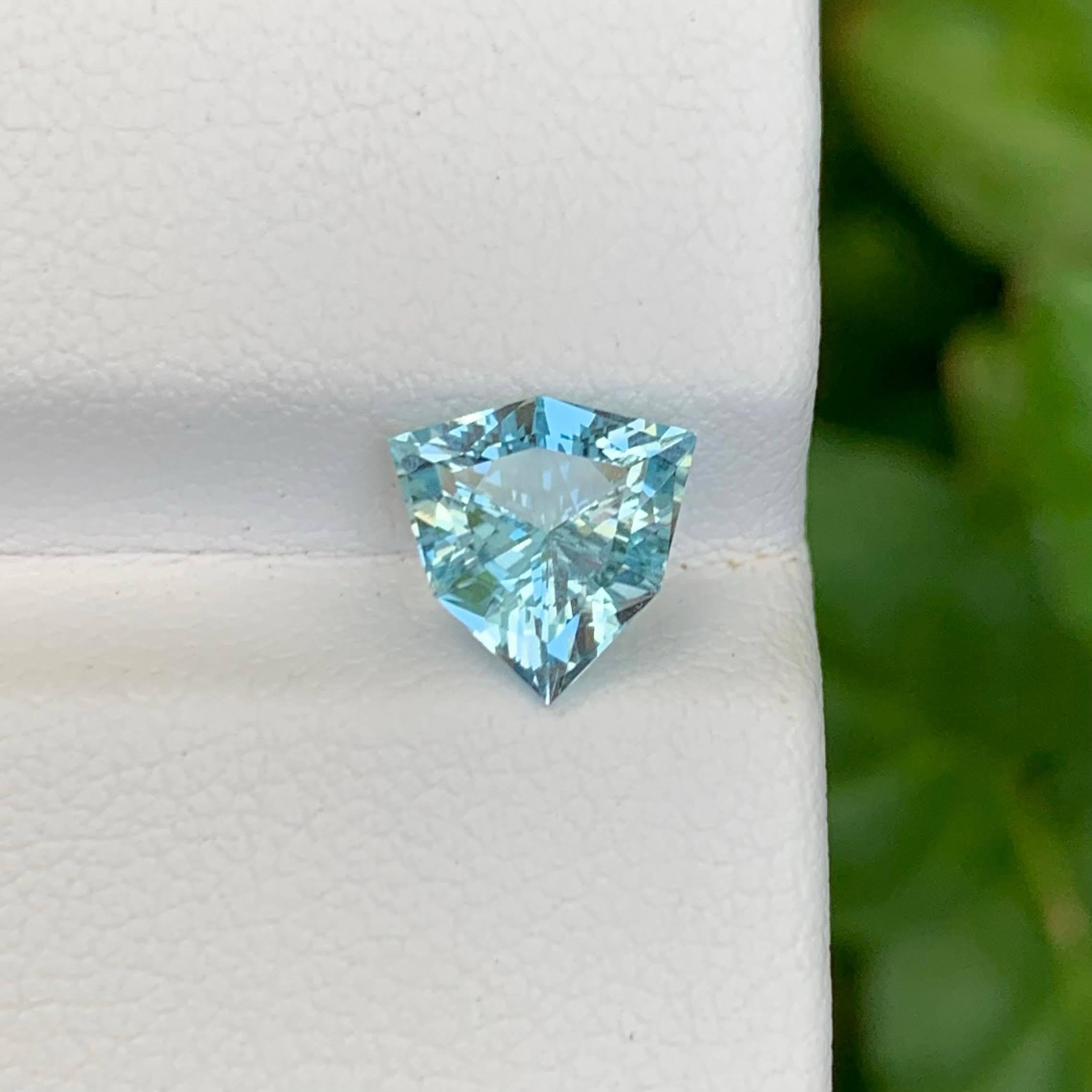 Gewicht 1,45 Karat 
Abmessungen 8.3x8.3x4.7mm
Behandlung Keine 
Herkunft Pakistan 
Clarity Eye Clean 
Form Schnitt Trillian Mix Schnitt






Entdecken Sie die Eleganz dieses 1,45 Karat schweren, losen, tiefseeblauen Aquamarins, der fachmännisch in