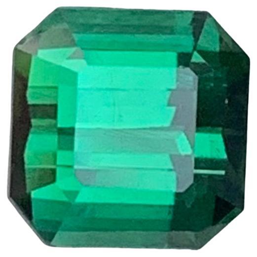 1.45 carati di tormalina blu verde naturale sfusa di forma quadrata