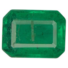 1.45 Quilates Piedra Esmeralda Verde Natural Suelta Talla Esmeralda Gema de Zambia