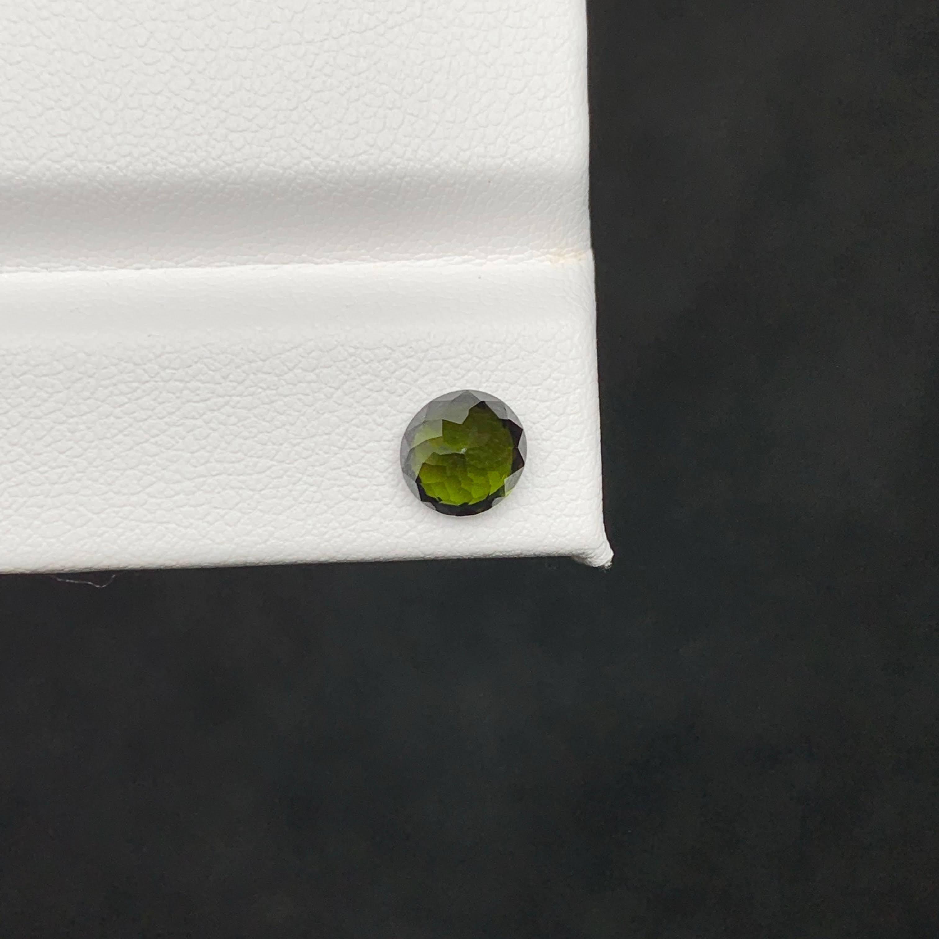 1.45 Carat Natural Loose Parti Sapphire Stone Round Cut Madagascar's Gemstone For Sale 4