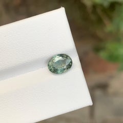 1.45 Carat Natural Loose Teal Sapphire Oval Shape Gemstone