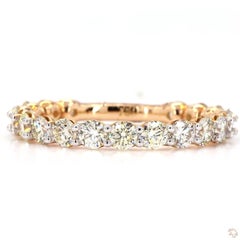 1.45 Carat Round Brilliant Cut Diamond Gold Ring