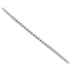 1,45 Karat Diamanten, 14 Karat Weißgold-Tennisarmband