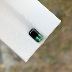 1.45 Carats Natural Loose Bicolor Tourmaline Emerald Shape