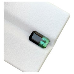 1.45 Carats Natural Loose Bicolor Tourmaline Emerald Shape