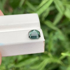 1.45 carats Unique Color Tourmaline Asscher Cut Natural Afghani Gemstone