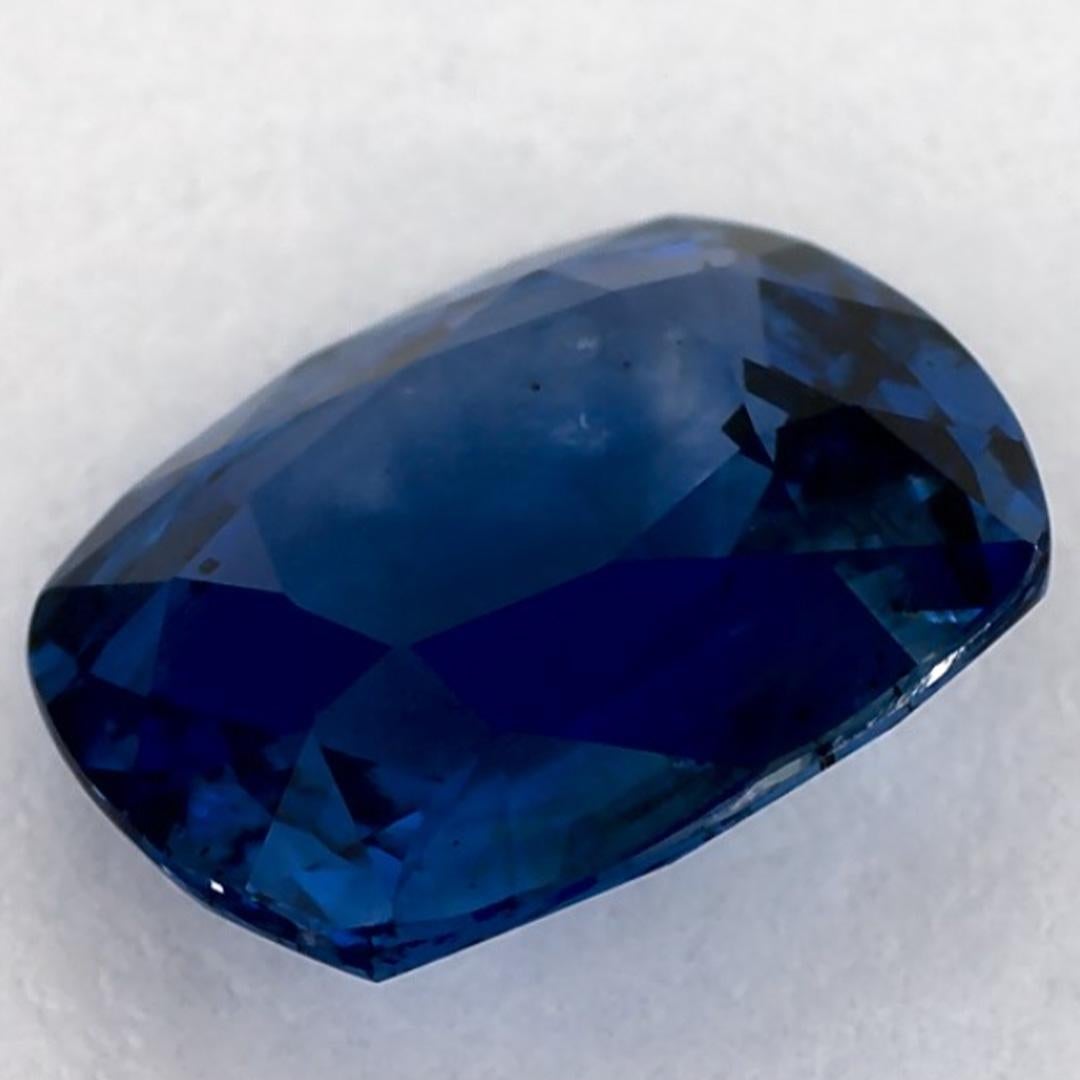 1.45 Ct Blue Sapphire Cushion Loose Gemstone in vendita 2