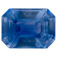 1.45 Ct Blue Sapphire Octagon Cut Loose Gemstone