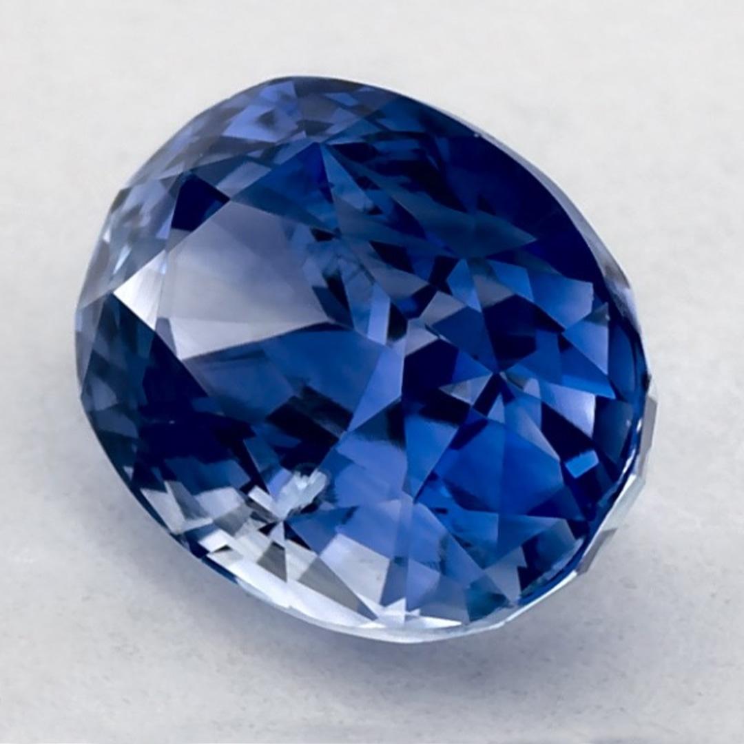 Oval Cut 1.45 Ct Blue Sapphire Oval Loose Gemstone For Sale