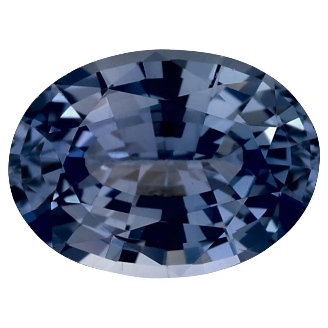1.45 Ct Blue Sapphire Oval Loose Gemstone For Sale