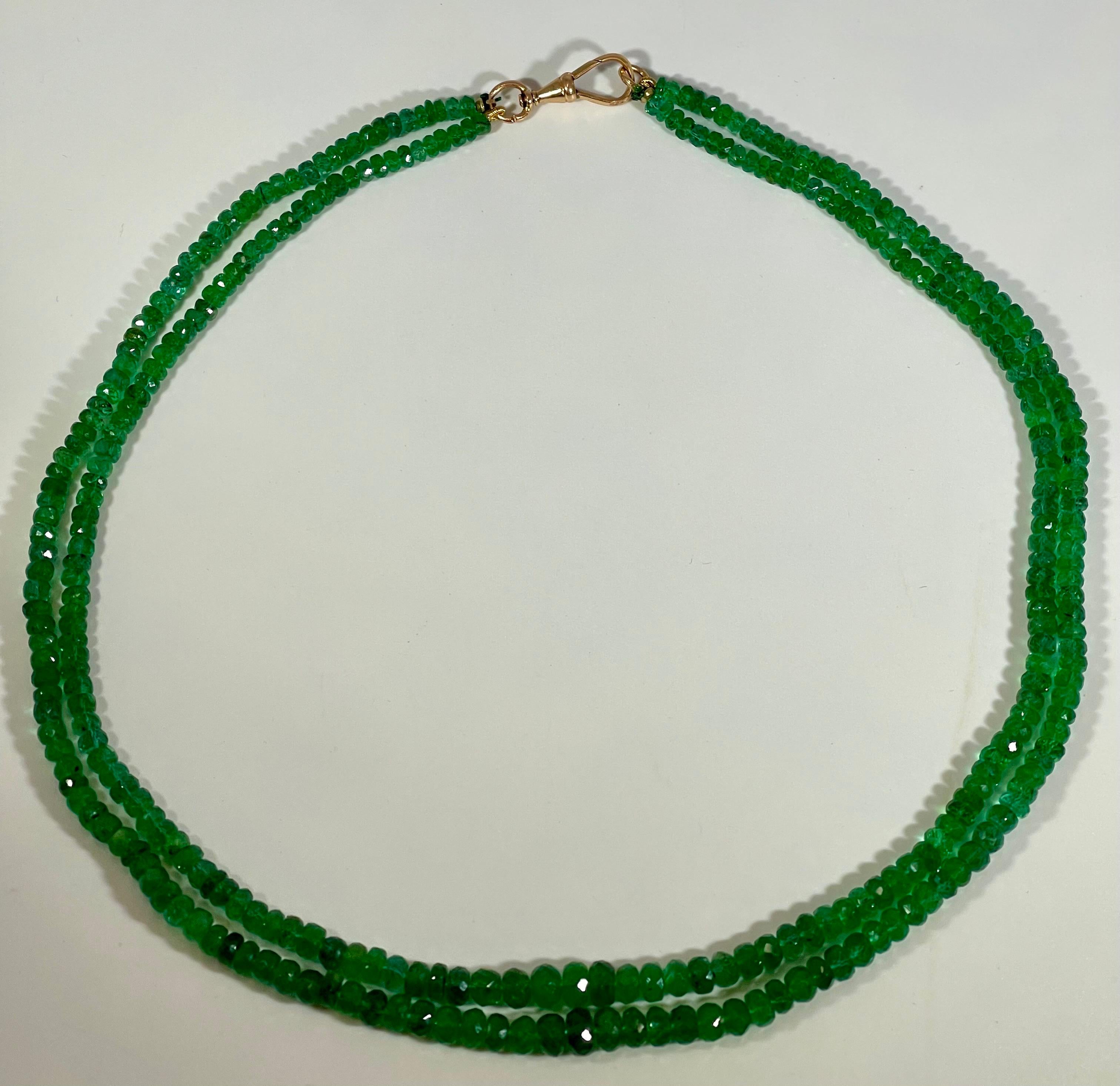 real emerald beads necklace
