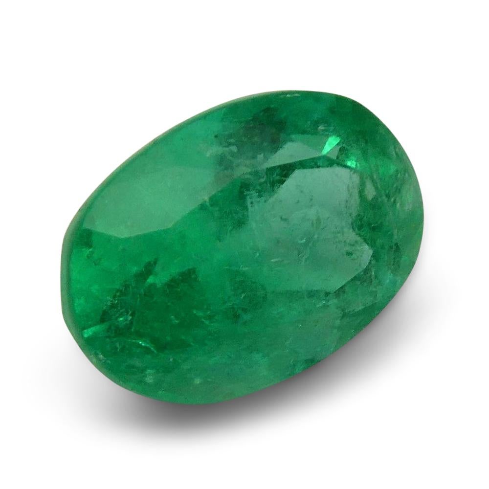 Women's or Men's 1.45 ct GIA Certified Colombian Emerald For Sale