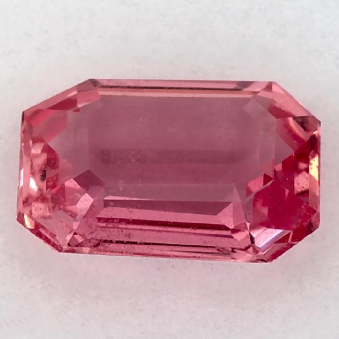 1.45 Ct Pink Sapphire Octagon Cut Loose Gemstone en Nuevo estado para la venta en Fort Lee, NJ