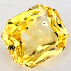 1,45 Karat Gelber Saphir Radiant Loser Edelstein