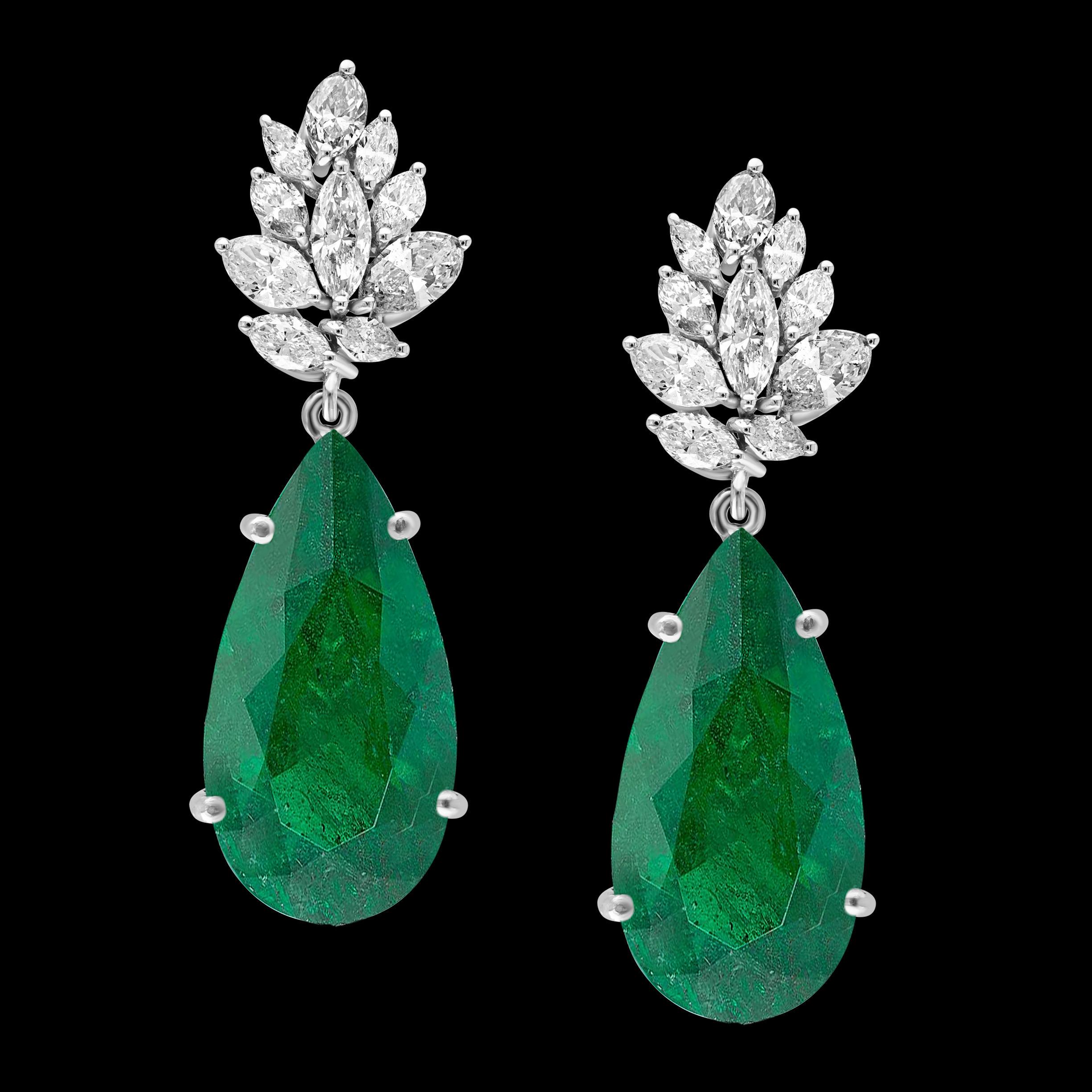 GIA-zertifiziert 145 Karat russischer unbehandelter Smaragd & 45 Karat Diamant-Halskette Suite im Angebot 7