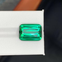 14.50 Carat Natural Loose Greenish Blue Tourmaline Cushion Cut Afghan Gemstone