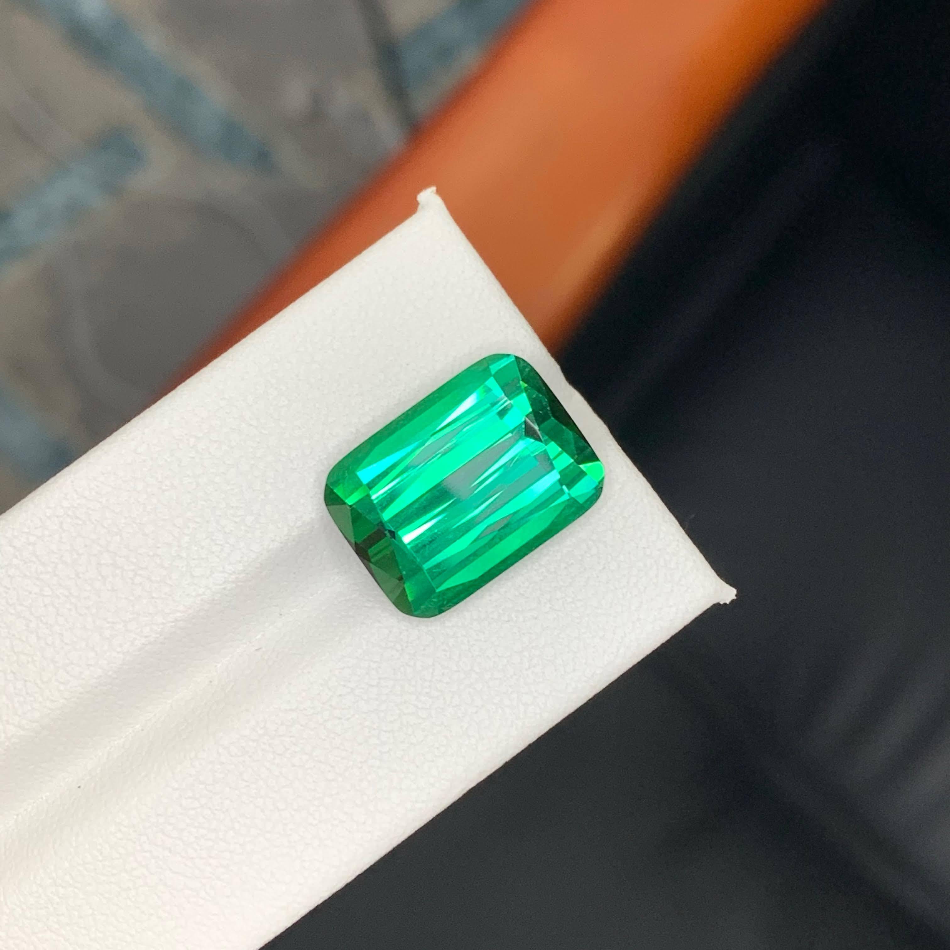 14.50 carati di tormalina blu verdastra naturale sfusa con taglio a cuscino Gemma afgana In condizioni Nuovo in vendita a Bangkok, TH