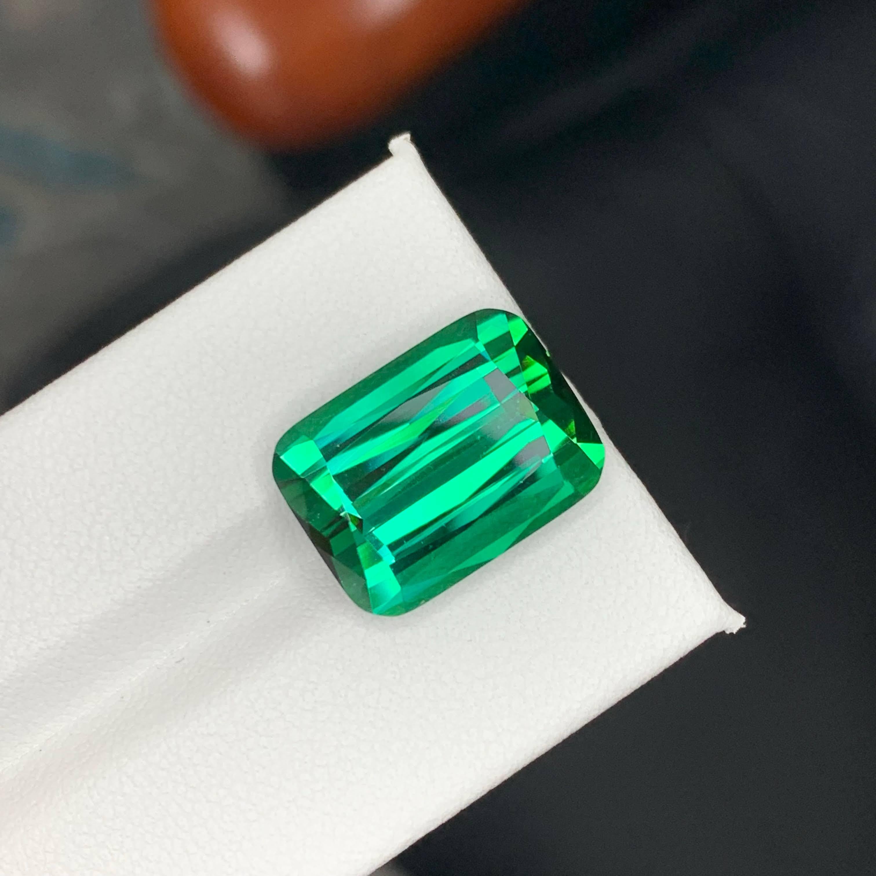 da uomo o donna 14.50 carati di tormalina blu verdastra naturale sfusa con taglio a cuscino Gemma afgana in vendita