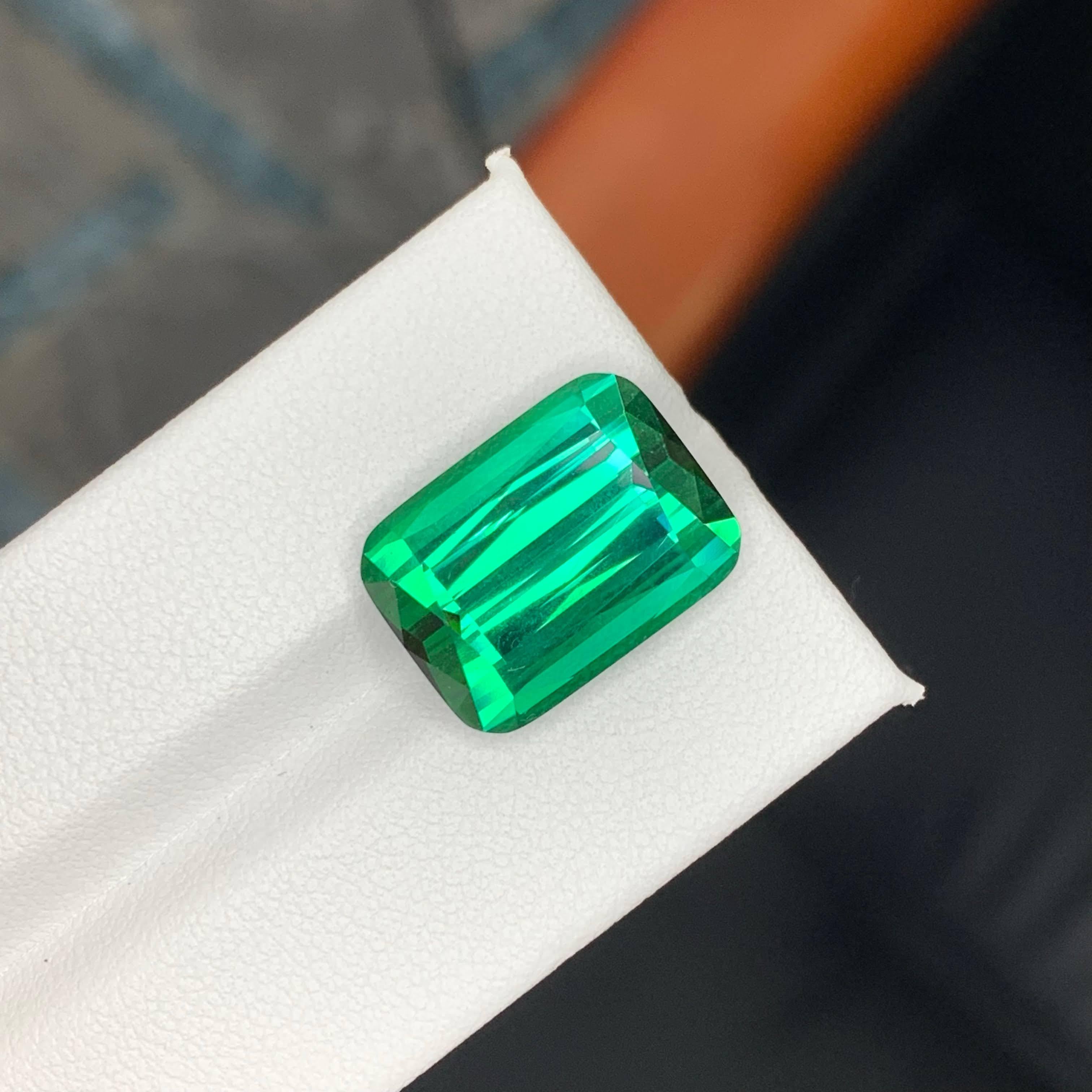 14.50 carati di tormalina blu verdastra naturale sfusa con taglio a cuscino Gemma afgana in vendita 1