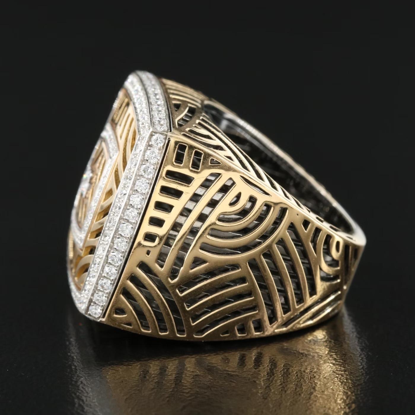 $14500 / NEW / Giorgio Visconti - Venice ITALY Designer Diamond Ring / 18K Gold For Sale 2