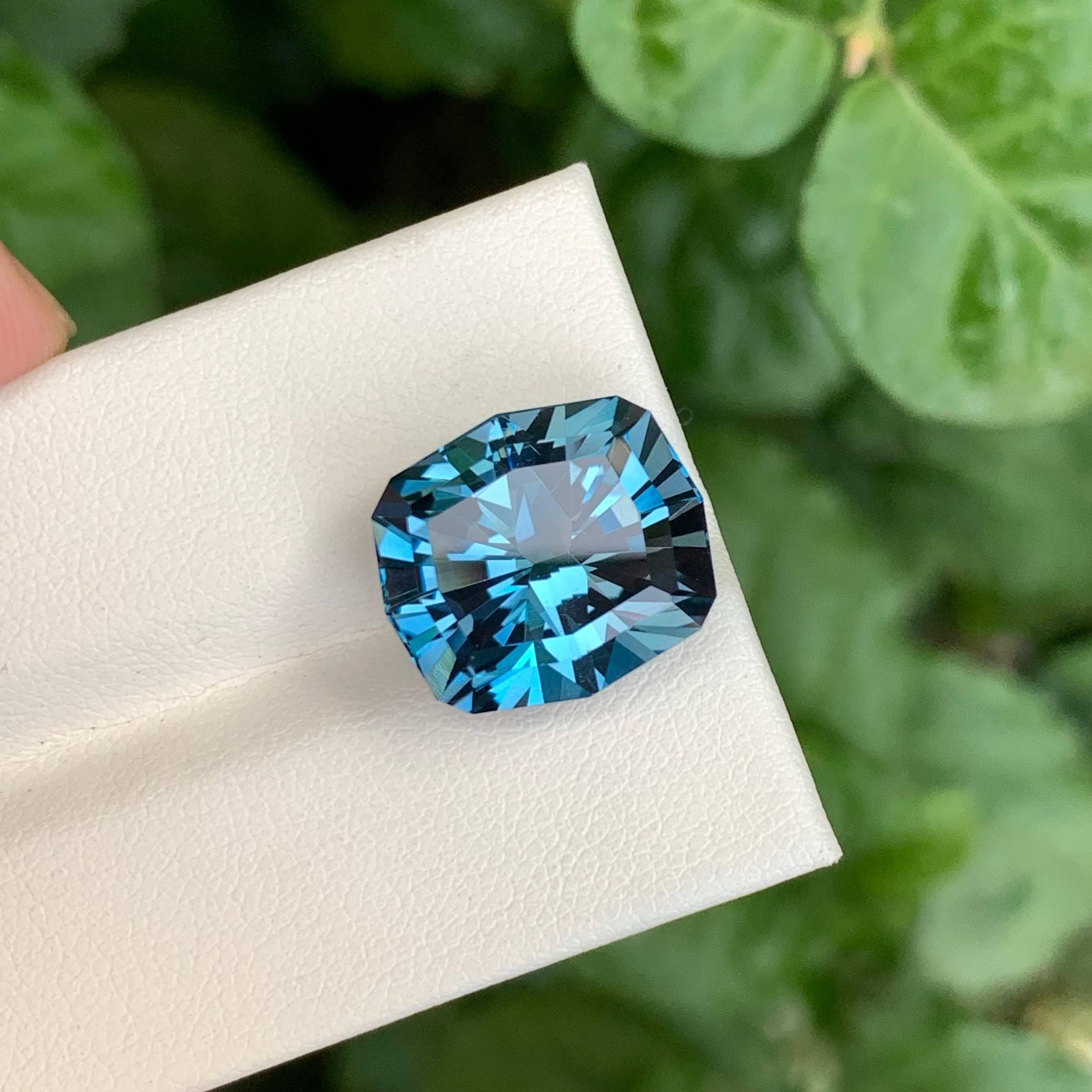 14,55 Karat Lose Soft London Topas Custom Gem Precision Cut Natürlicher afrikanischer Edelstein (Gemischter Schliff) im Angebot