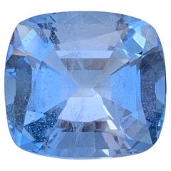 14.55 Carat Natural Loose Aquamarine Goshenite Cushion Shape Gem