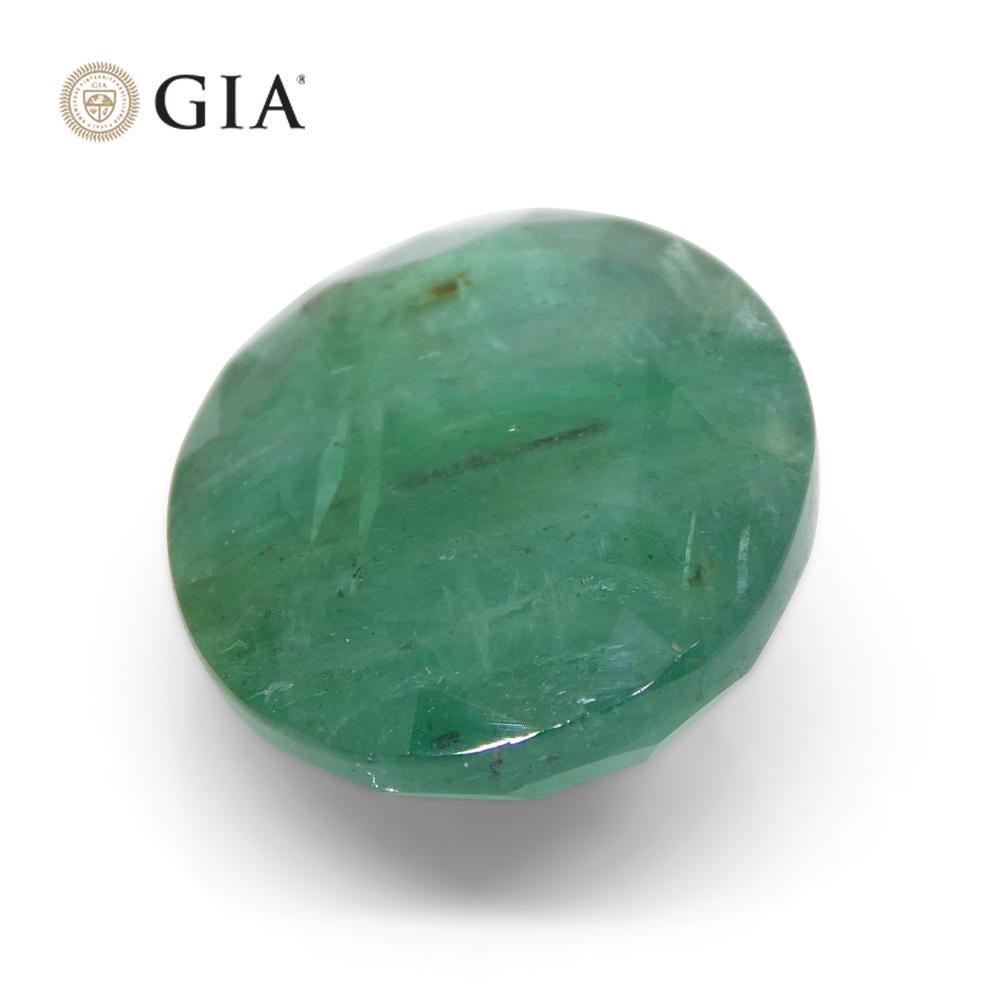 14.56ct Oval Green Emerald GIA Certified 6