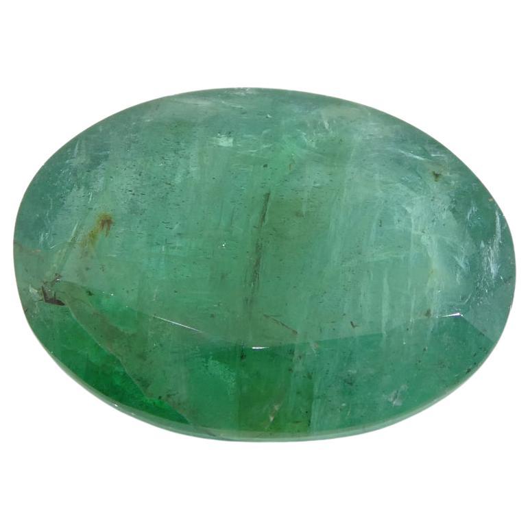 14.56ct Oval Green Emerald GIA Certified