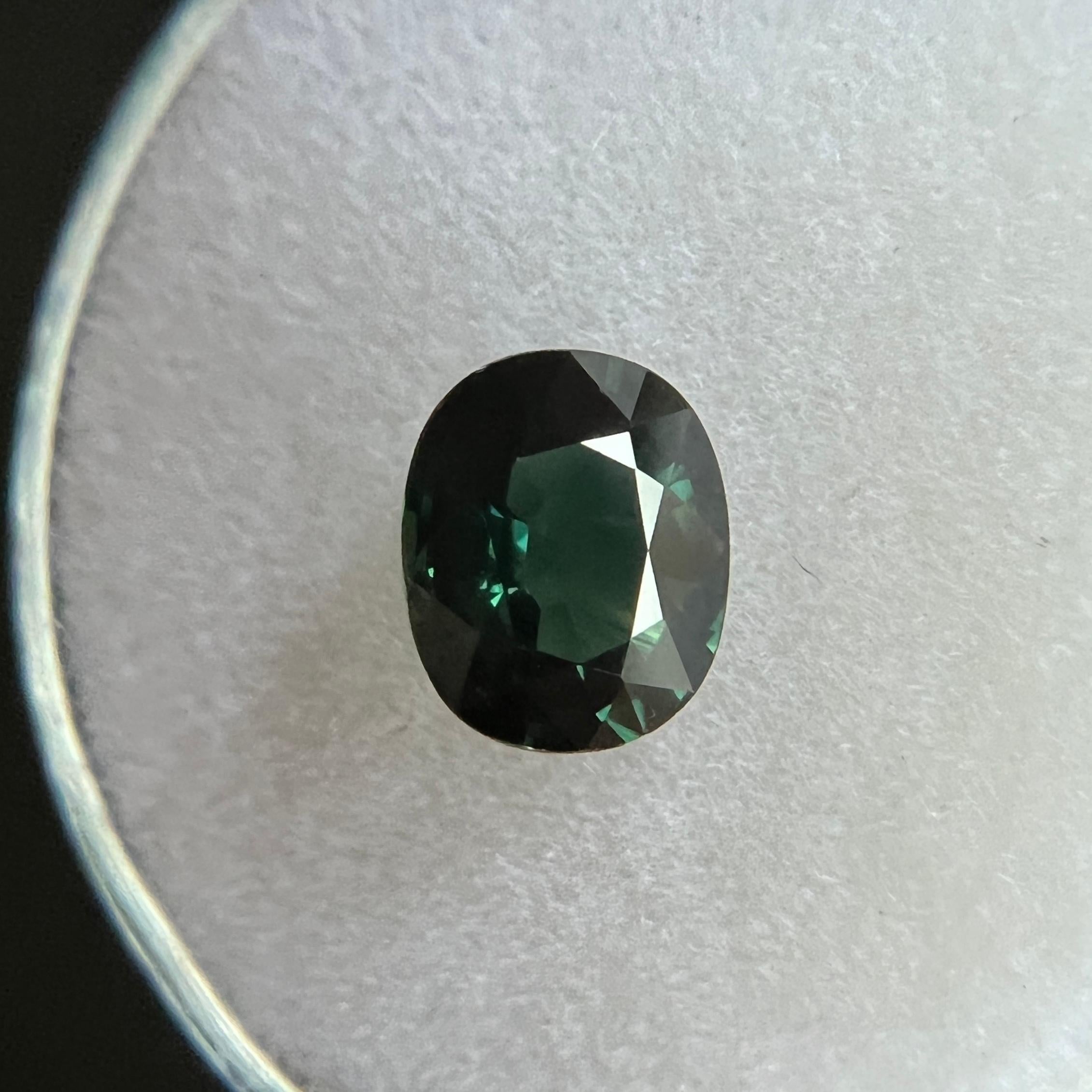 deep green sapphire