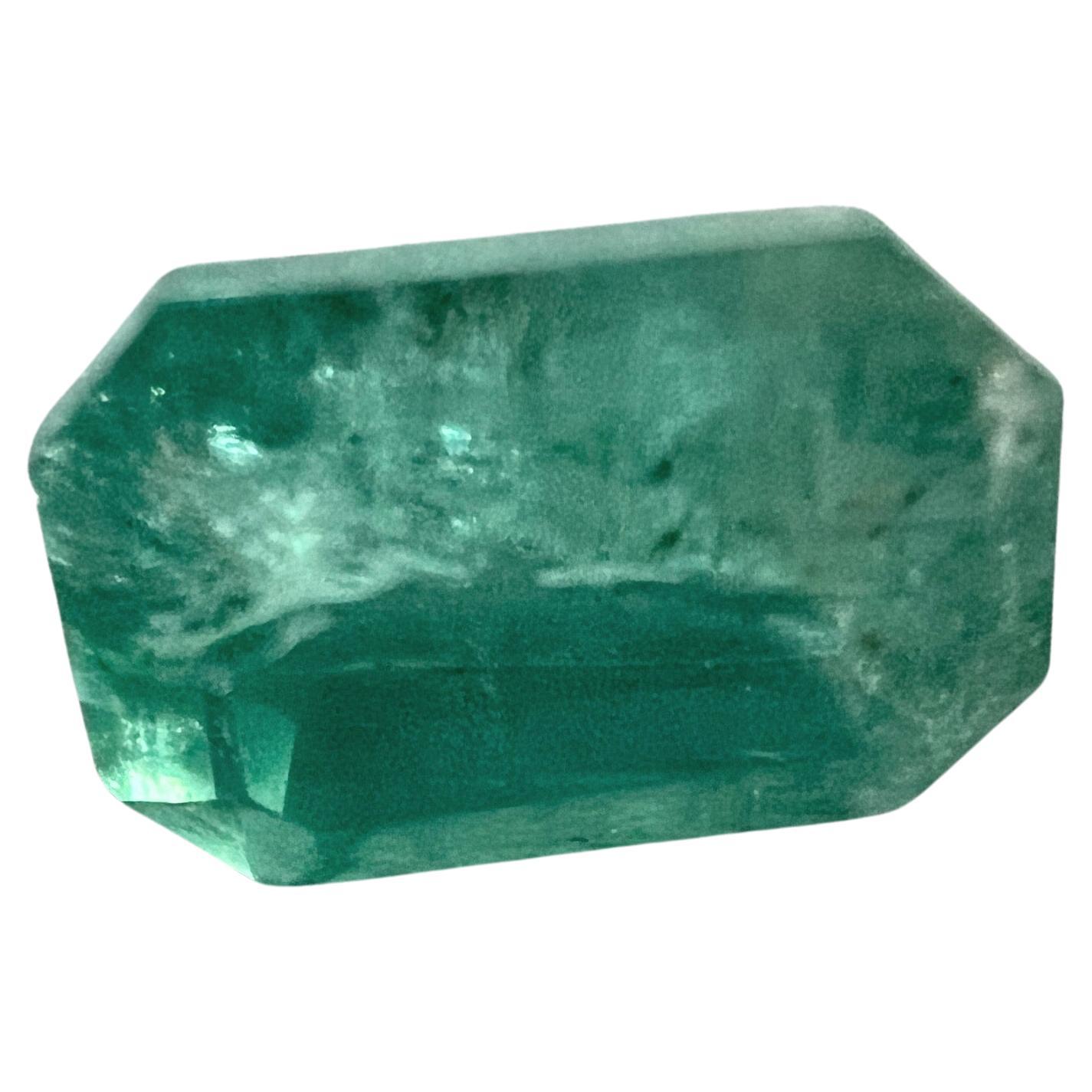1,45 ct Gema de esmeralda sin engrasar Corte esmeralda en venta