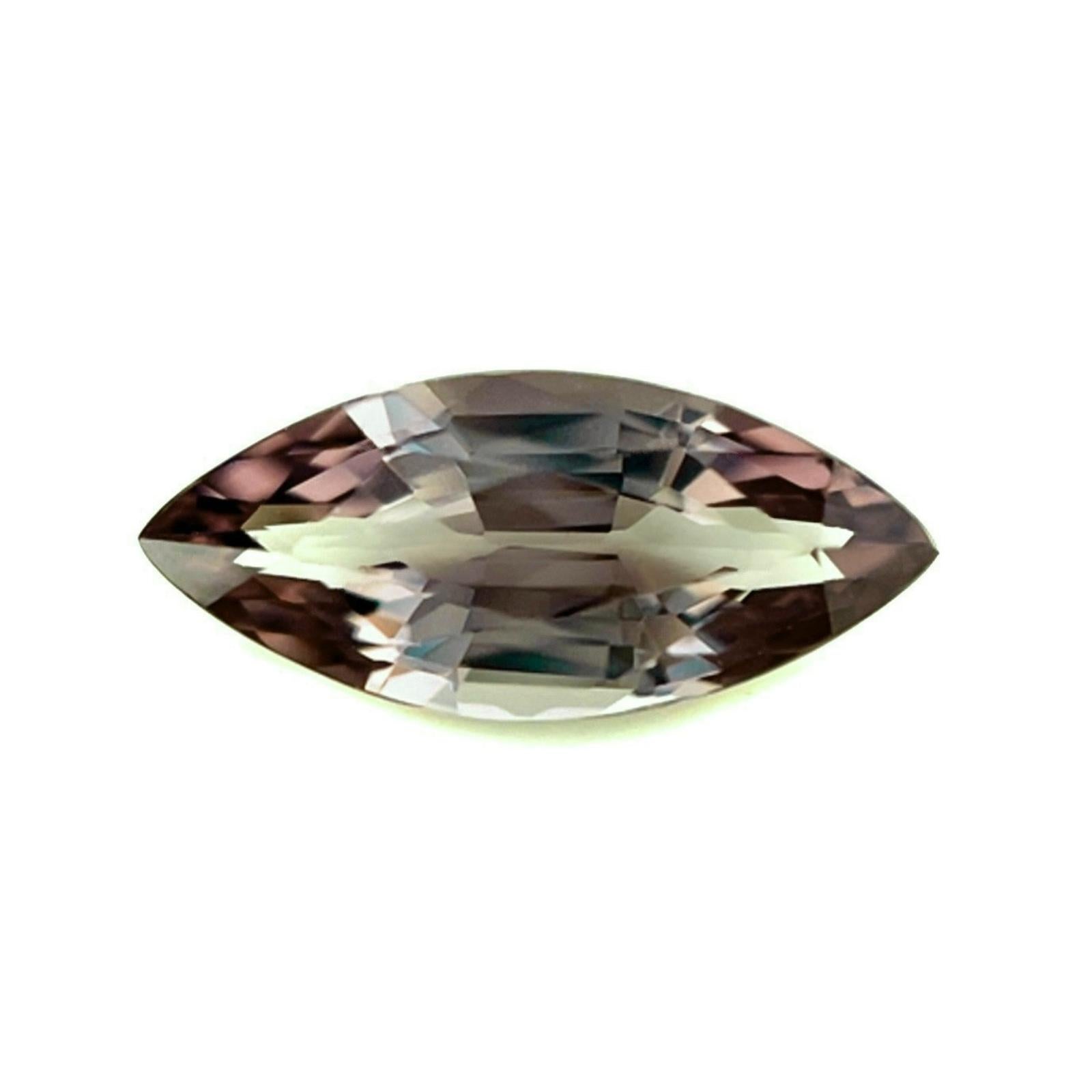 Taille Marquise 1.45ct GIA Certified Colour Change Garnet Marquise Cut Rare Pyrope Spessartine en vente