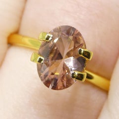 1.45ct Natural Earth Mined Oval Master Pink Zircon from Sri Lanka