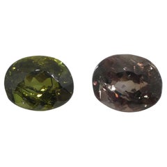 0.95ct Oval Yellowish Green to Yellow-Brown Alexandrite GIA Certified Sri Lanka