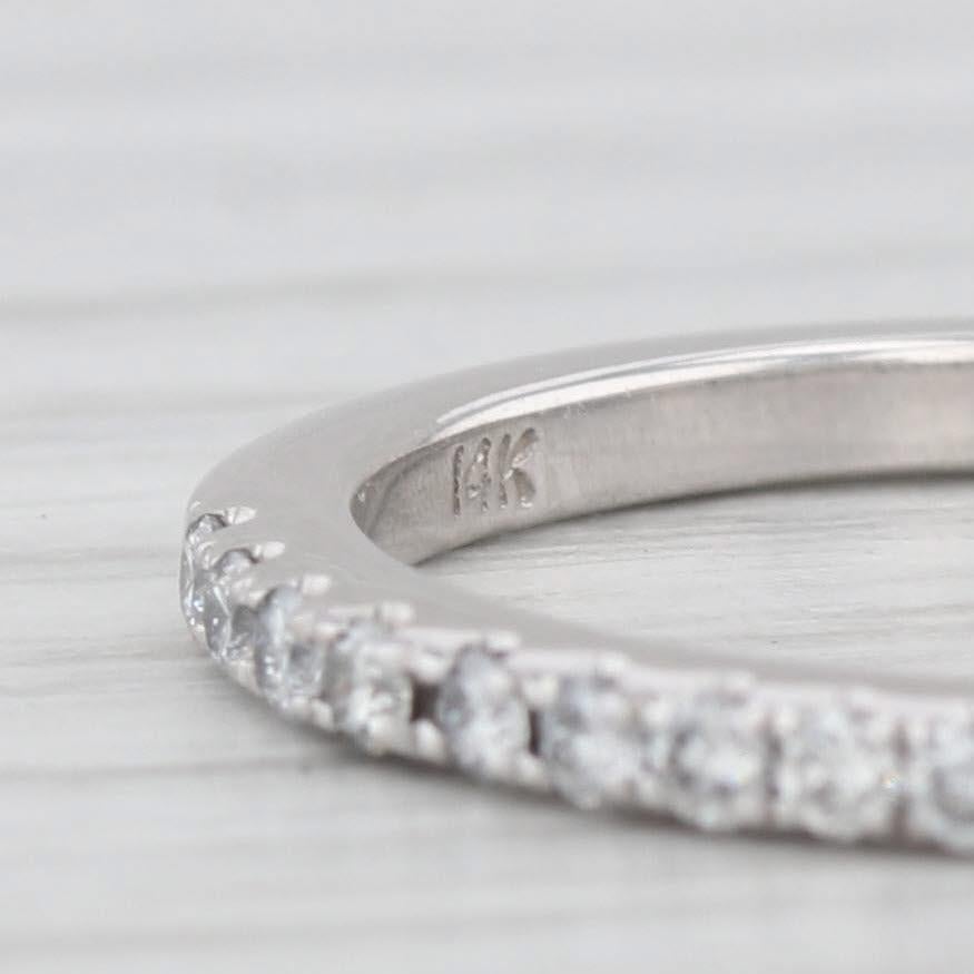 1.45ctw Oval Diamond Engagement Ring Wedding Band Bridal Set 14k White Gold GIA For Sale 2