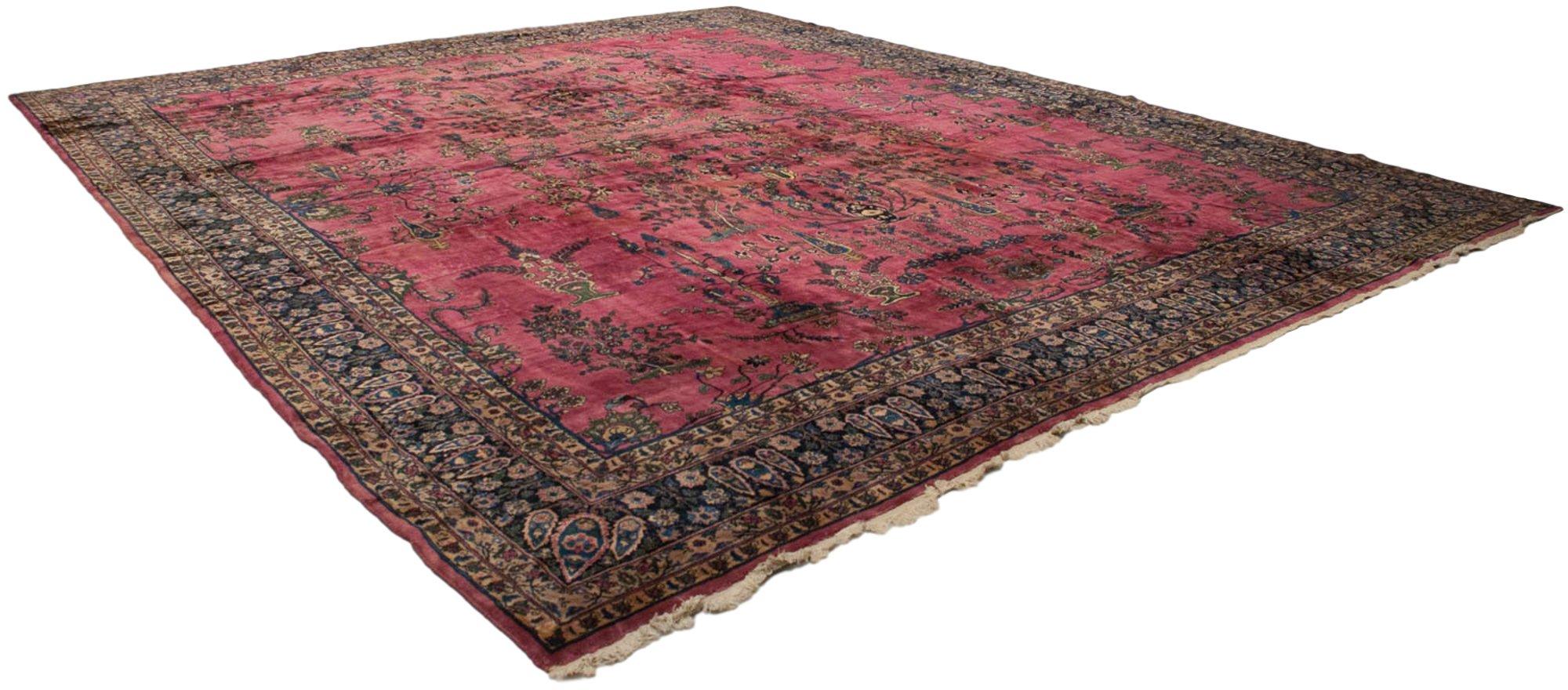 Vintage Meshed Carpet For Sale 3