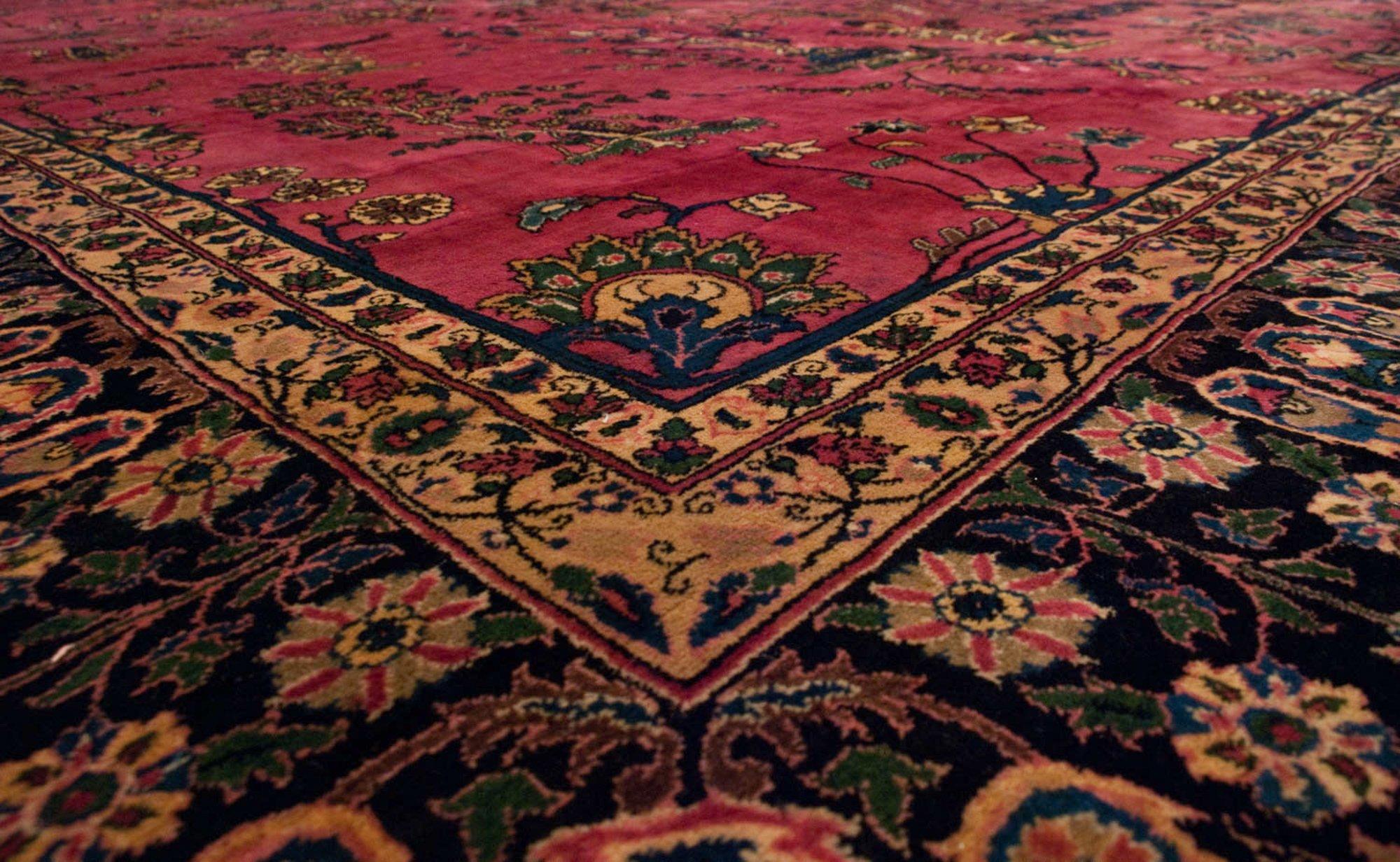 Vintage Meshed Carpet For Sale 1