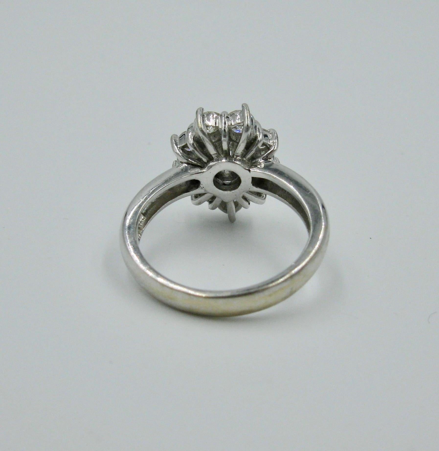 1.46 Carat Diamond Wedding Engagement Cocktail Ring Pear Shape 18 Karat Gold 1