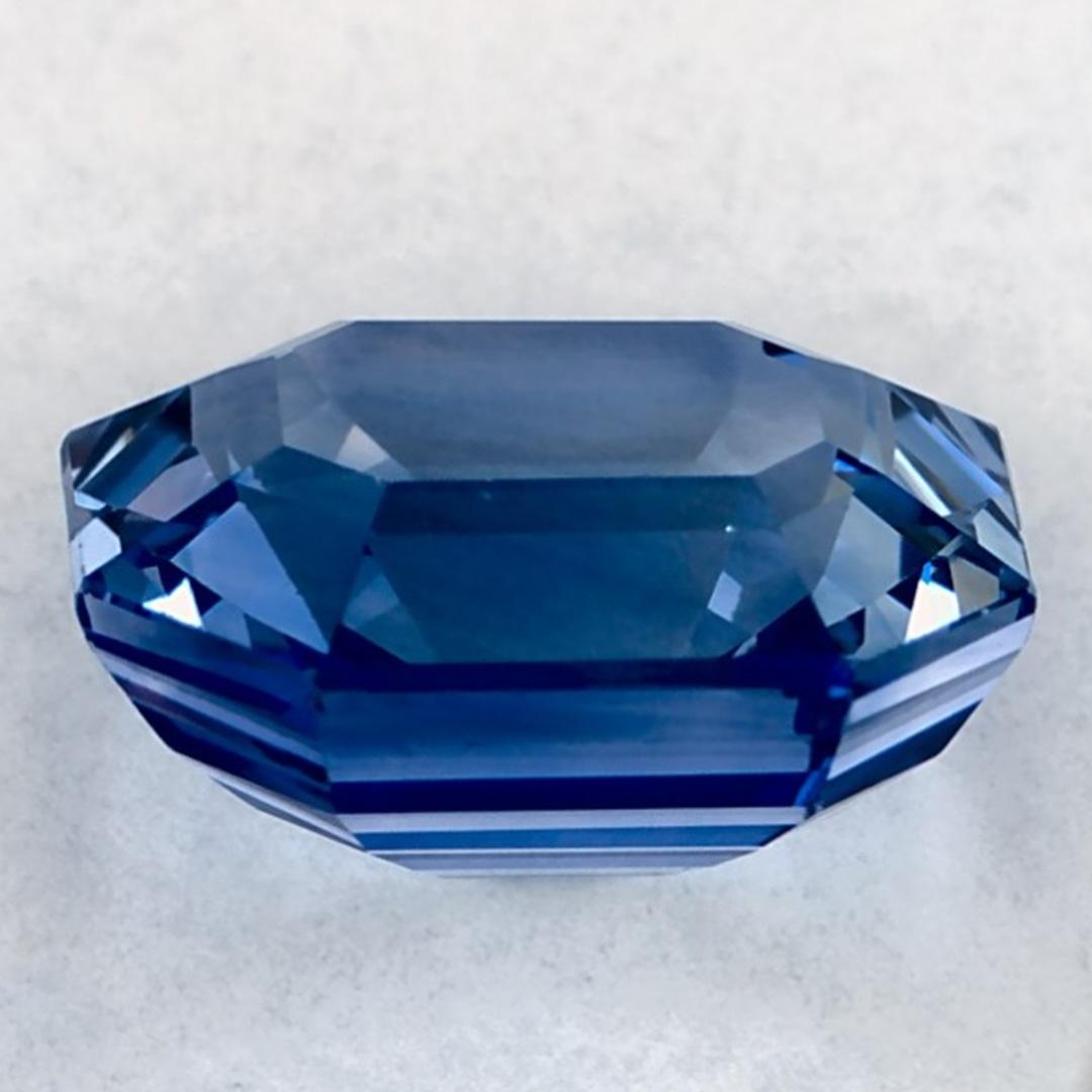 1.46 Carat Blue Sapphire Octagon Loose Gemstone In New Condition In Fort Lee, NJ