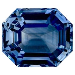 1.46 Carat Blue Sapphire Octagon Loose Gemstone